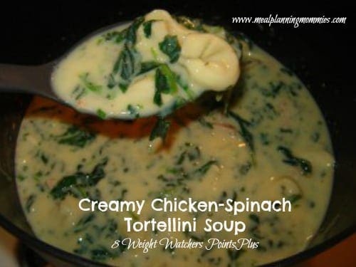 Creamy Chicken-Spinach Tortellini Soup