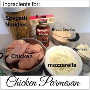 Chicken Parmesan ingredients