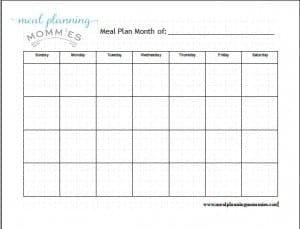 Pic MPM Monthly Meal Planner