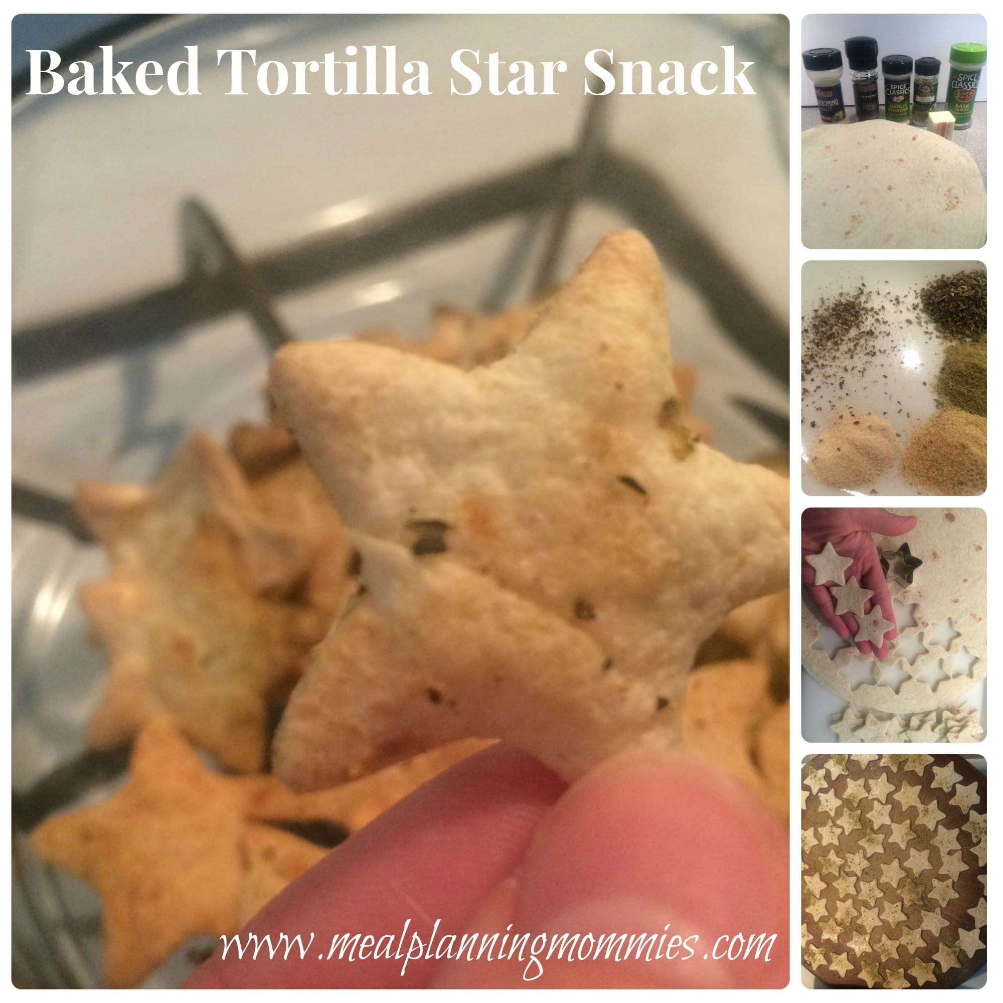 flour tortilla stars snack