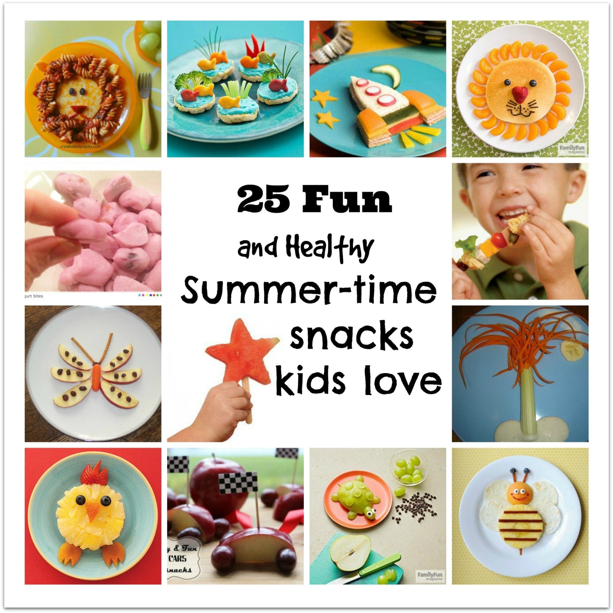 25 Easy and Healthy Snacks for Kids this summer. - Meal Planning Mommies