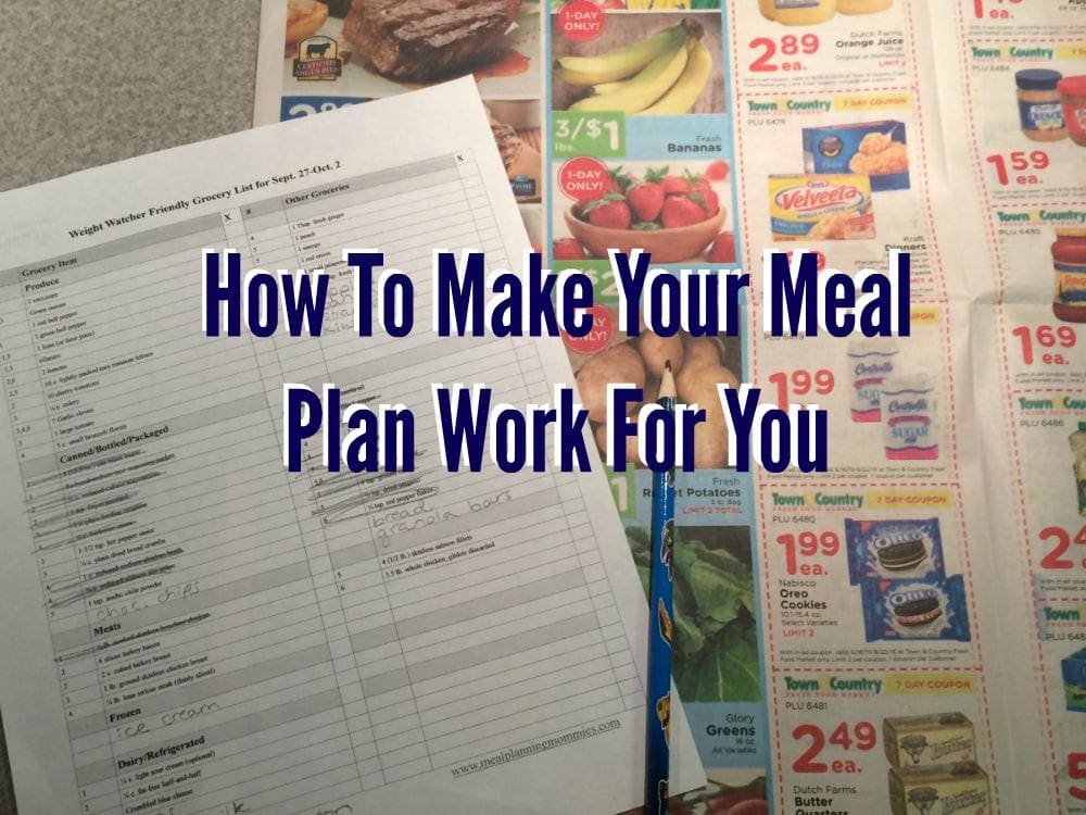 how to make your meal plan work for you