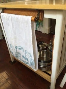 kitchen towel bar