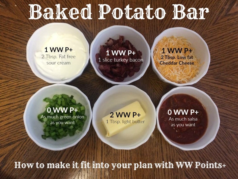 Baked Potato Fixins with WWP+