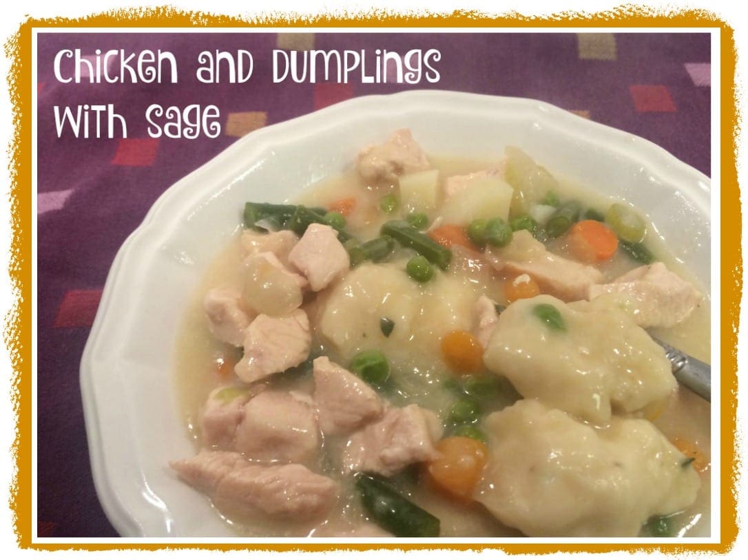 Chicken and dumplings with sage Meal Planning Mommies