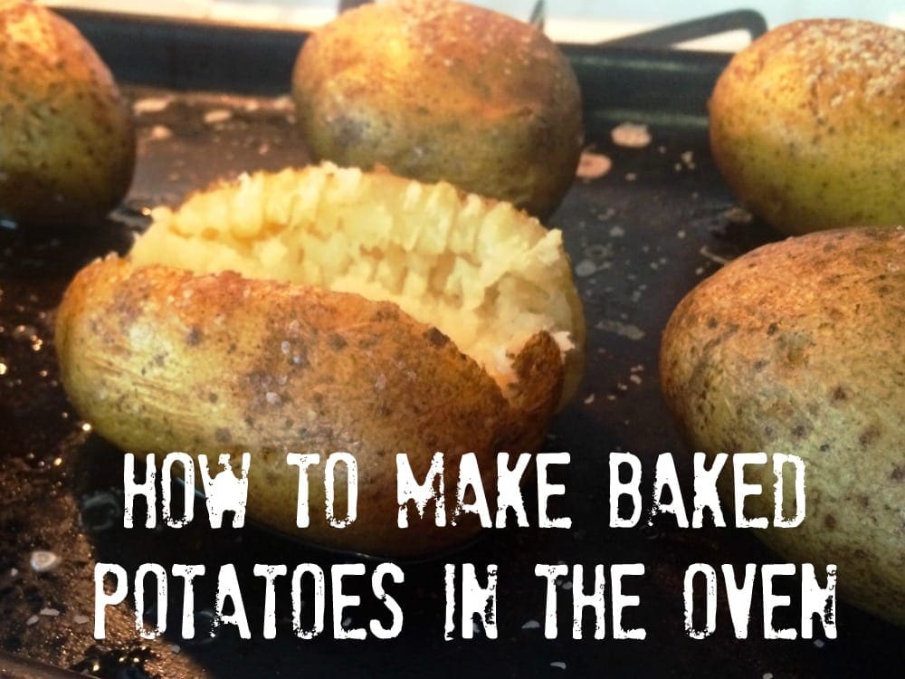How to make baked potatoes in the oven-Meal Planning Mommies