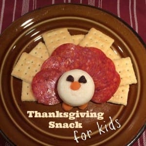 easy, fun, creative turkey snack for kids