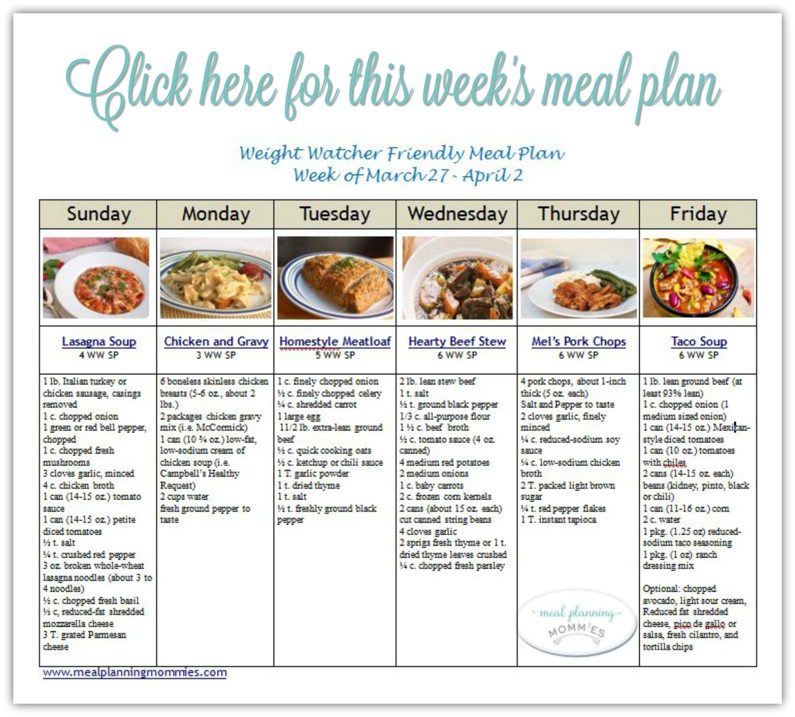 pic of meal plan