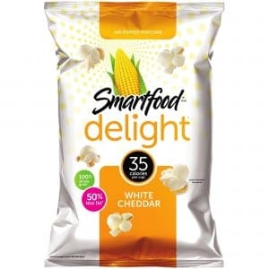 smartfood snacks white cheddar popcorn
