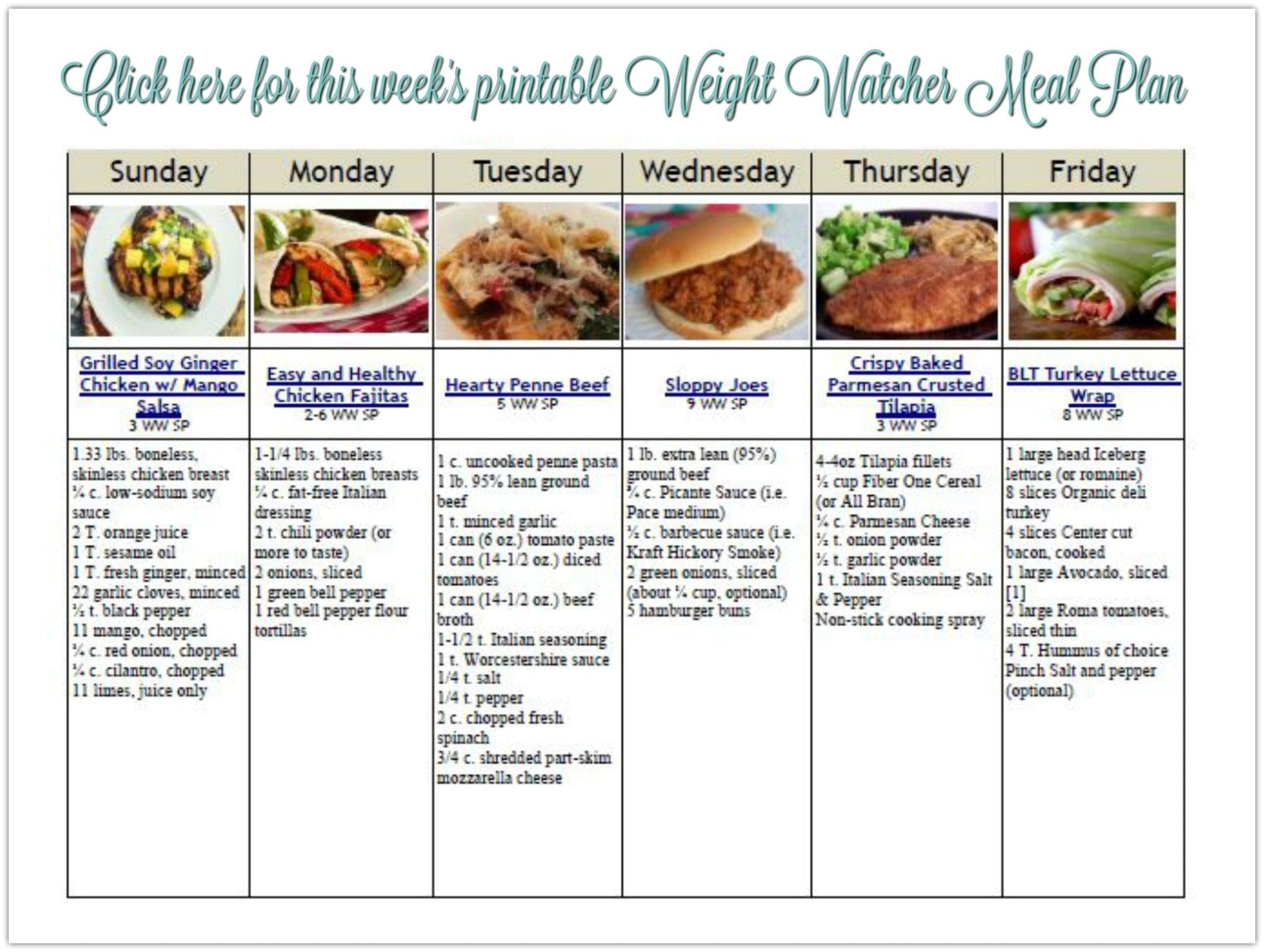 pic of meal plan