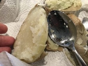 Microwave a baked potato