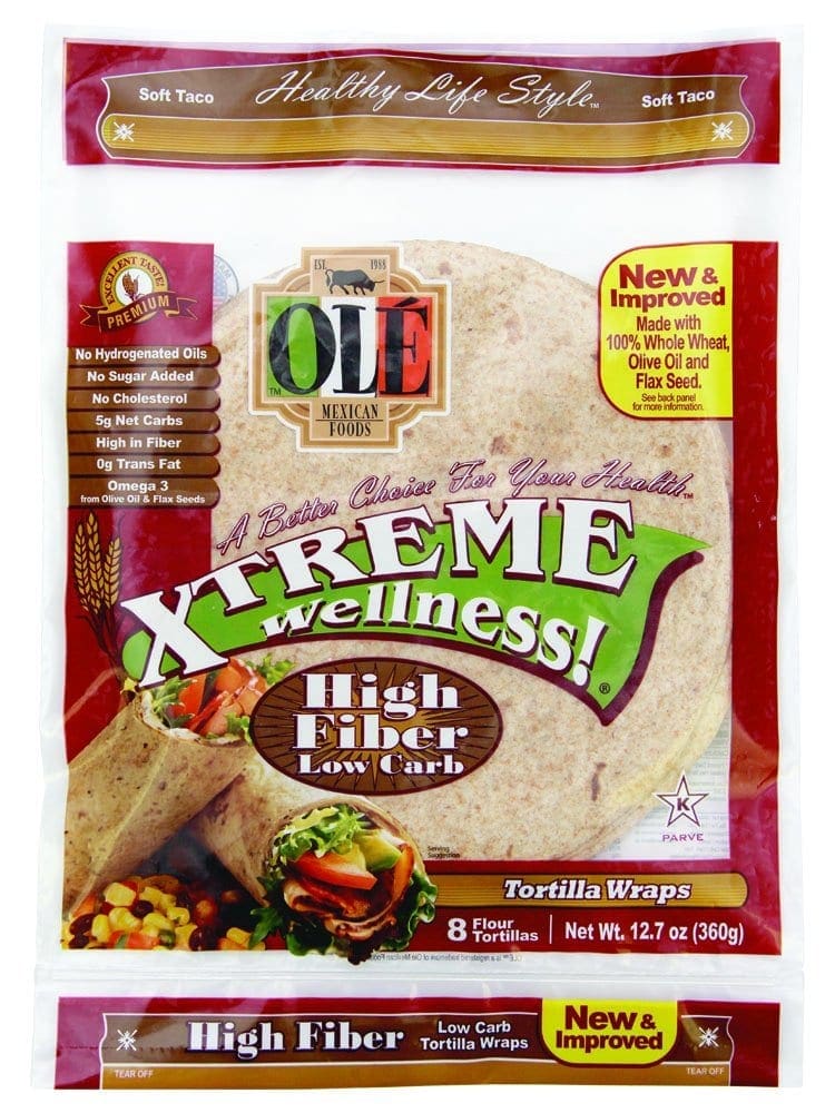 Xtreme Wellness High Fiber Large Wrap 10” - Ole Mexican