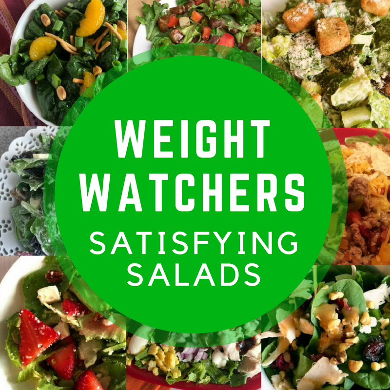 Weight Watchers satisfying salads on the Meal Planning Mommies Pinterest board