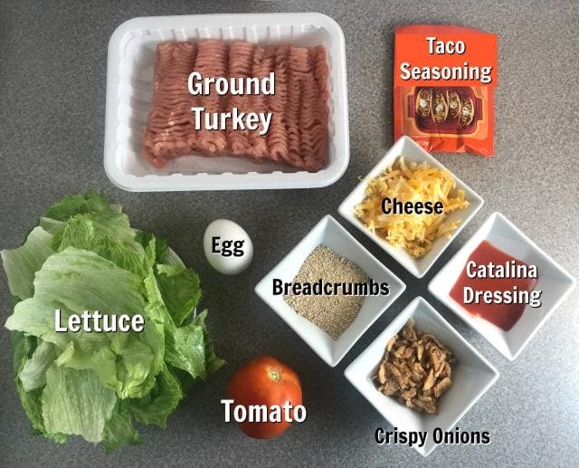 Simple ingredients to make a delicious Catalina Taco Turkey lettuce wrap on Meal Planning Mommies - Just 6 Weight Watchers SmartPoints per lettuce wrap.