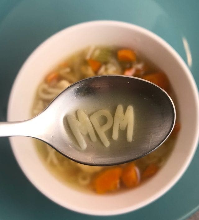 Easy Chicken Noodle Alphabet soup on Meal Planning Mommies- Just 2 WW SP per serving!
