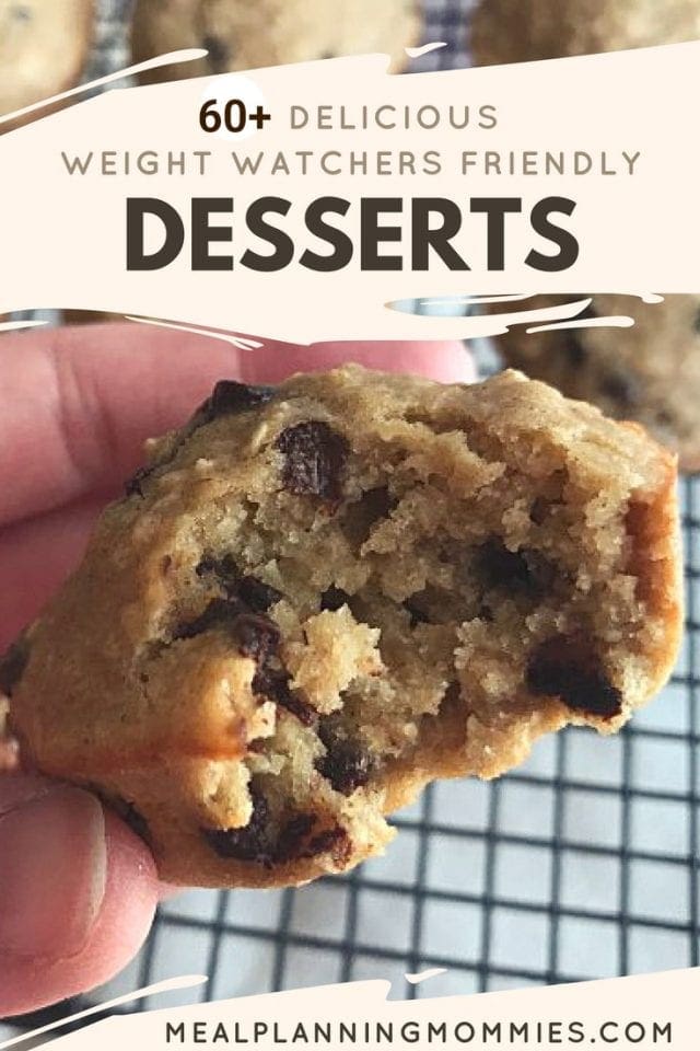 Over 60 delicious Weight Watchers Friendly desserts for any craving - Cookies, muffins, cheesecake, fruit, pie, meringues, etc. All of the desserts are between 1-6 WW SP per serving.