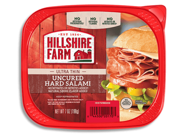 Use Hillshire Farm Ultra Thin Hard Salami for Italian Sub breasticks that are low in Weight Watcher Smart Points.