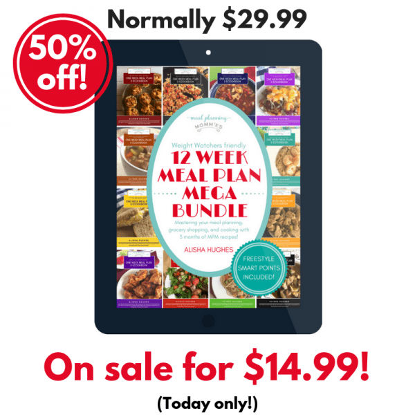 Cyber Monday sale on Meal Planning Mommies - all ebooks are 50% off!