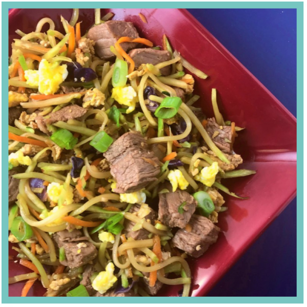 Steak and Shredded Vegetable Stir Fry - Easy Recipes that are perfect for when you are tired, stressed, and overwhelmed