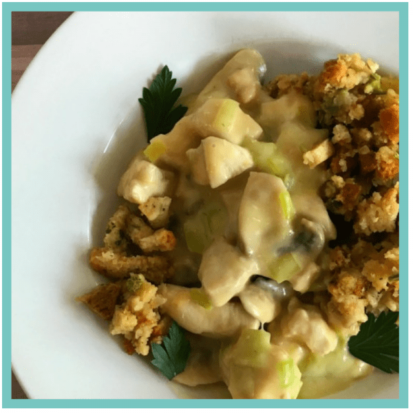 Creamy Chicken and Stuffing Casserole - Easy Recipes that are perfect for when you are tired, stressed, and overwhelmed