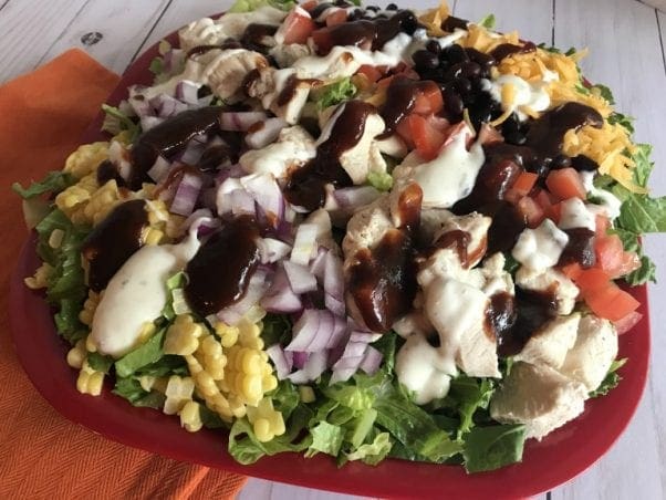 Great WW Super Bowl Party snack: BBQ Ranch Chicken Salad