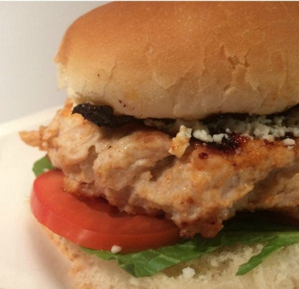 Great WW Super Bowl Party snack: Blue Cheese Buffalo Chicken Sandwiches