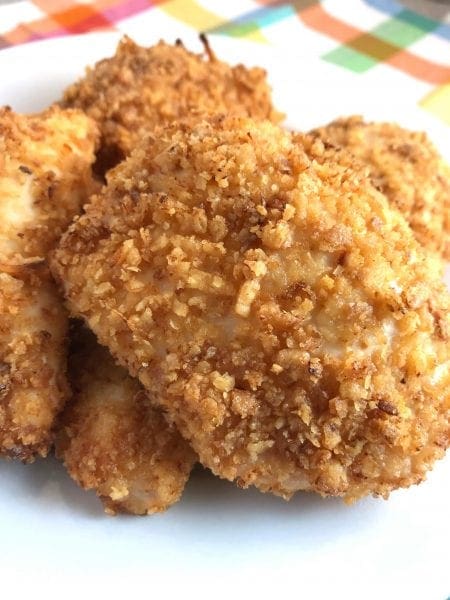 French Fried Chicken using crispy onions