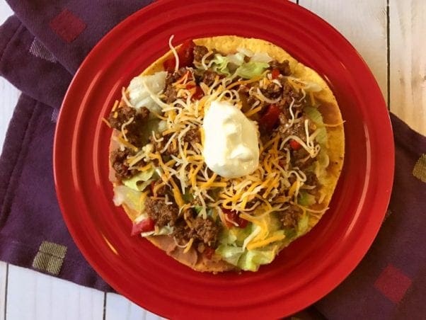 Beef Tostadas on Meal Planning Mommies