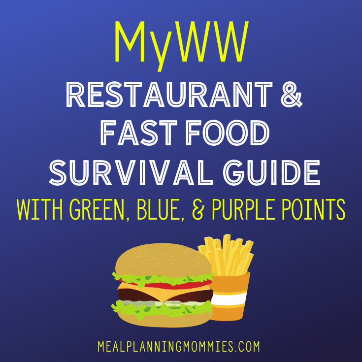 The Ultimate MyWW Restaurant and Fast Food Guide - Meal ...