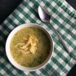 Skinny Three Cheese Broccoli Soup
