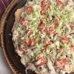 Salad Topped Pizza