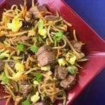 Steak and Shredded Vegetable Stir Fry