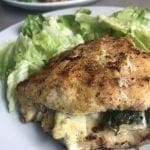 Cheesy Spinach Stuffed Chicken Pockets