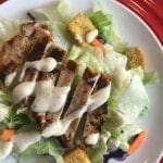 Easy Caesar Pork Chops and Salad