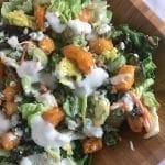 Simple Buffalo Shrimp Salad