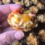 Phyllo Cheeseburger Cups