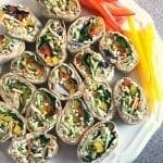 Rainbow Ranch and Veggie Pinwheels