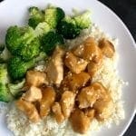 Delicious Orange Chicken with Cauliflower Rice