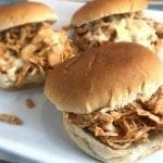 Simple Slow Cooker BBQ Chicken Sandwiches
