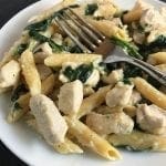 Chicken and Spinach Pasta Alfredo