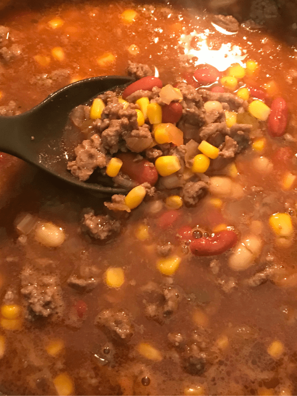 Ground beef, beans, and corn are cooked in a flavorful stew. Barbecue sauce and salsa add a sweet touch to the broth in this stew. Just 5 WW FreeStyle SmartPoints per serving.
