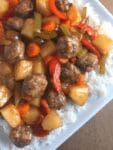 Sweet and Sour Meatball Stir Fry