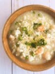 Lemon Shrimp Risotto Soup