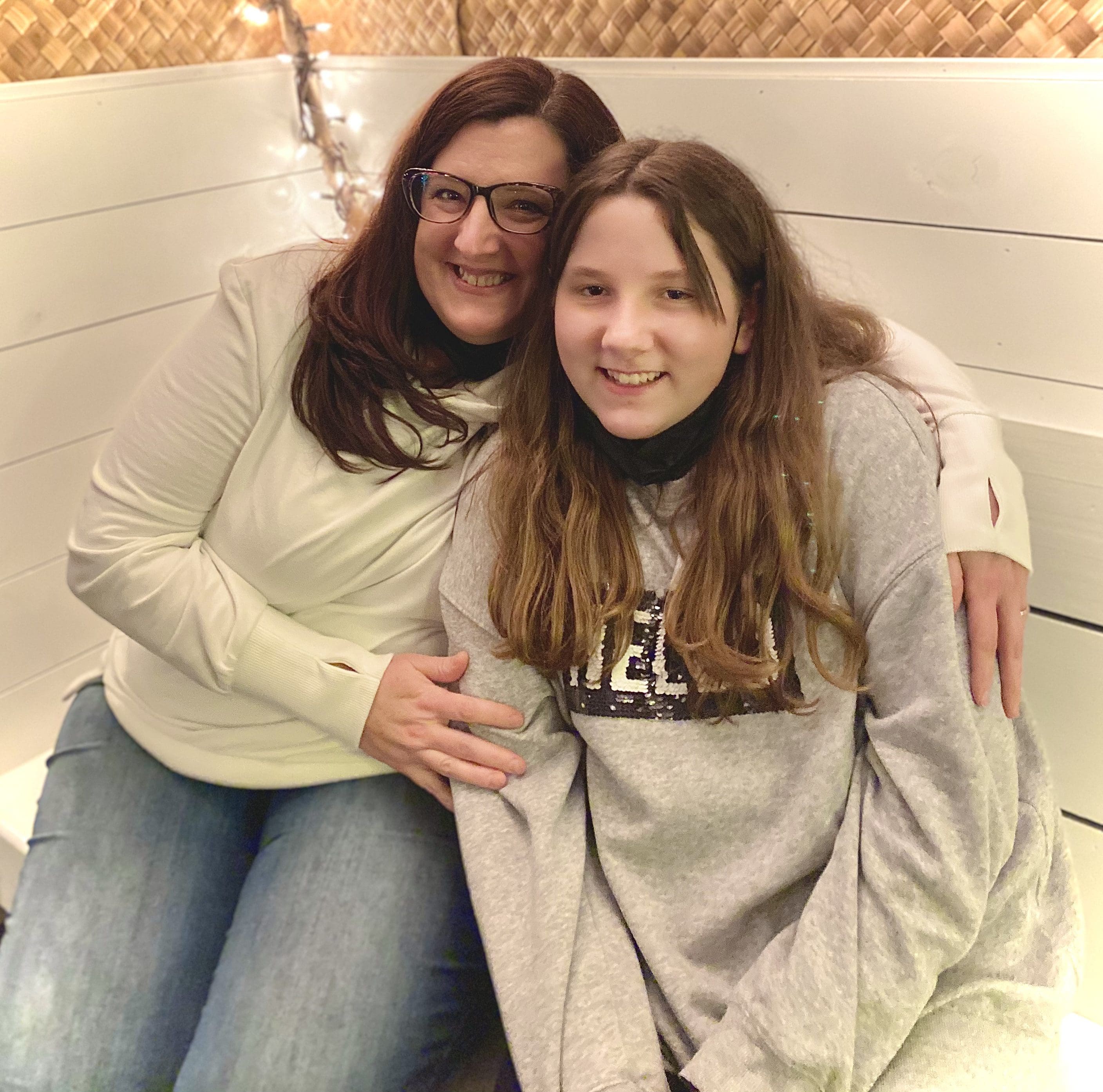 Alisha Hughes with daughter Keely Hughes